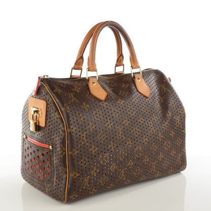 Louis Vuitton Monogram Perforated Speedy 30 Orange 3 of 9