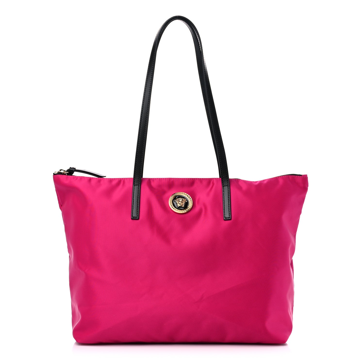 Versace Nylon Medusa Tote Flamingo Black 1 of 10