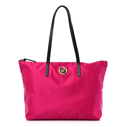 Versace Nylon Medusa Tote Flamingo Black 1 of 10