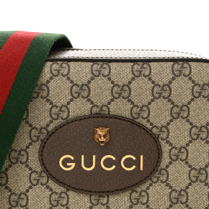 Gucci GG Supreme Monogram Web Neo Vintage Shoulder Bag Beige New Acero Crop 8 of 11