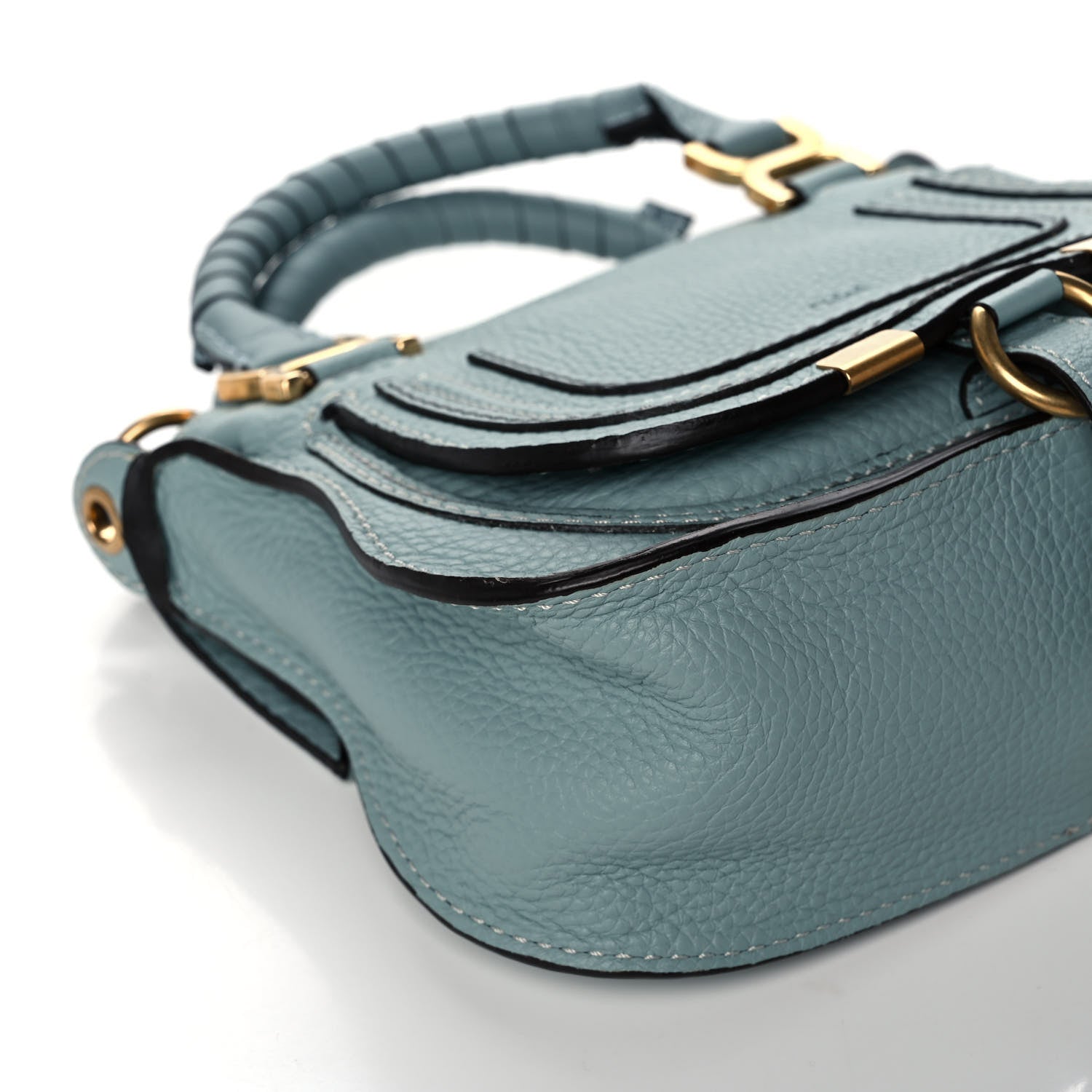 Chloe Calfskin Mini Marcie Satchel Mint Blue 11 of 17