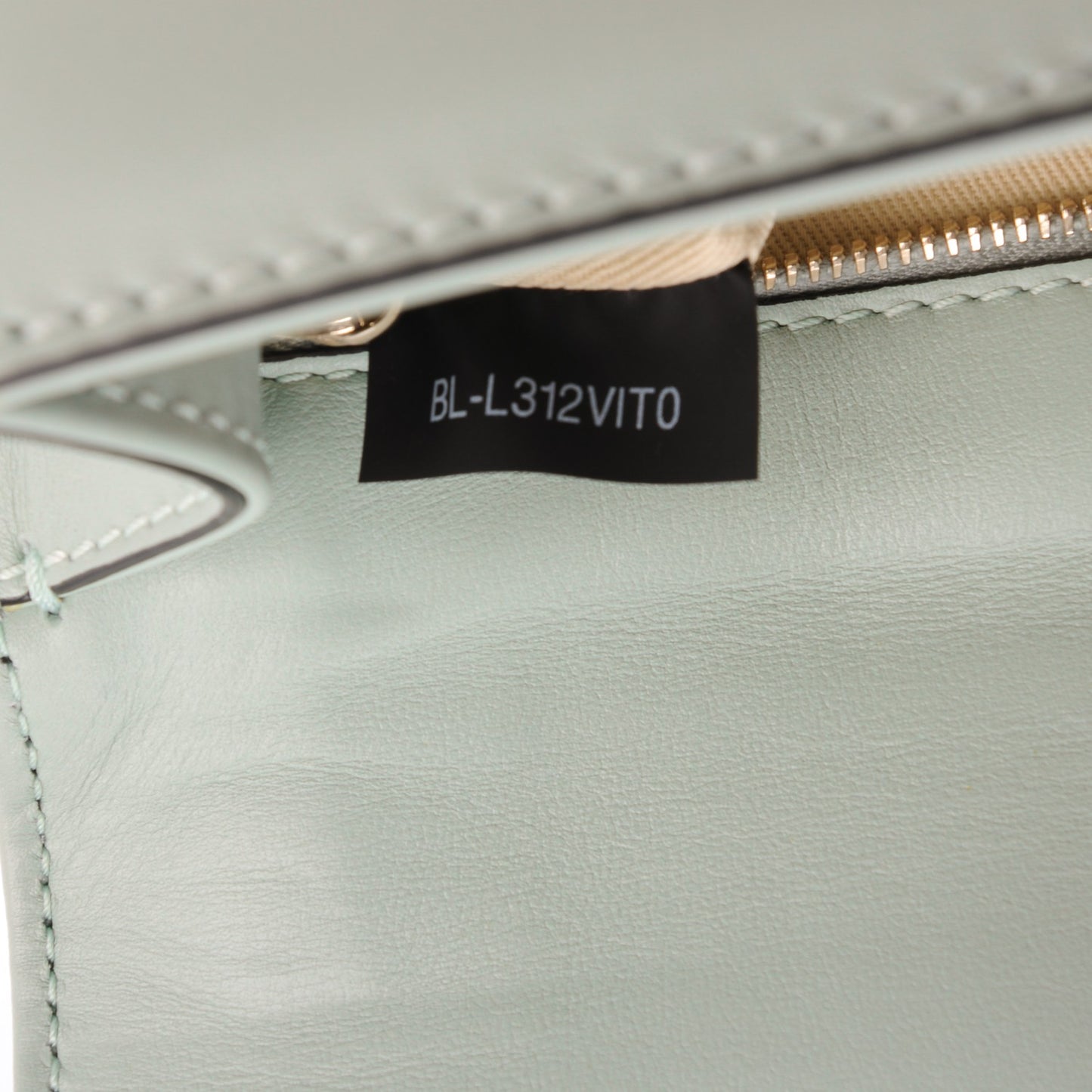 Vitello Small Glam Lock Rockstud Flap Water Green