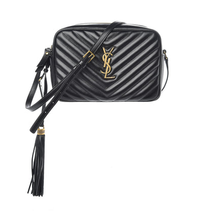 Saint Laurent Calfskin Matelasse Monogram Lou Camera Bag Black 1 of 10