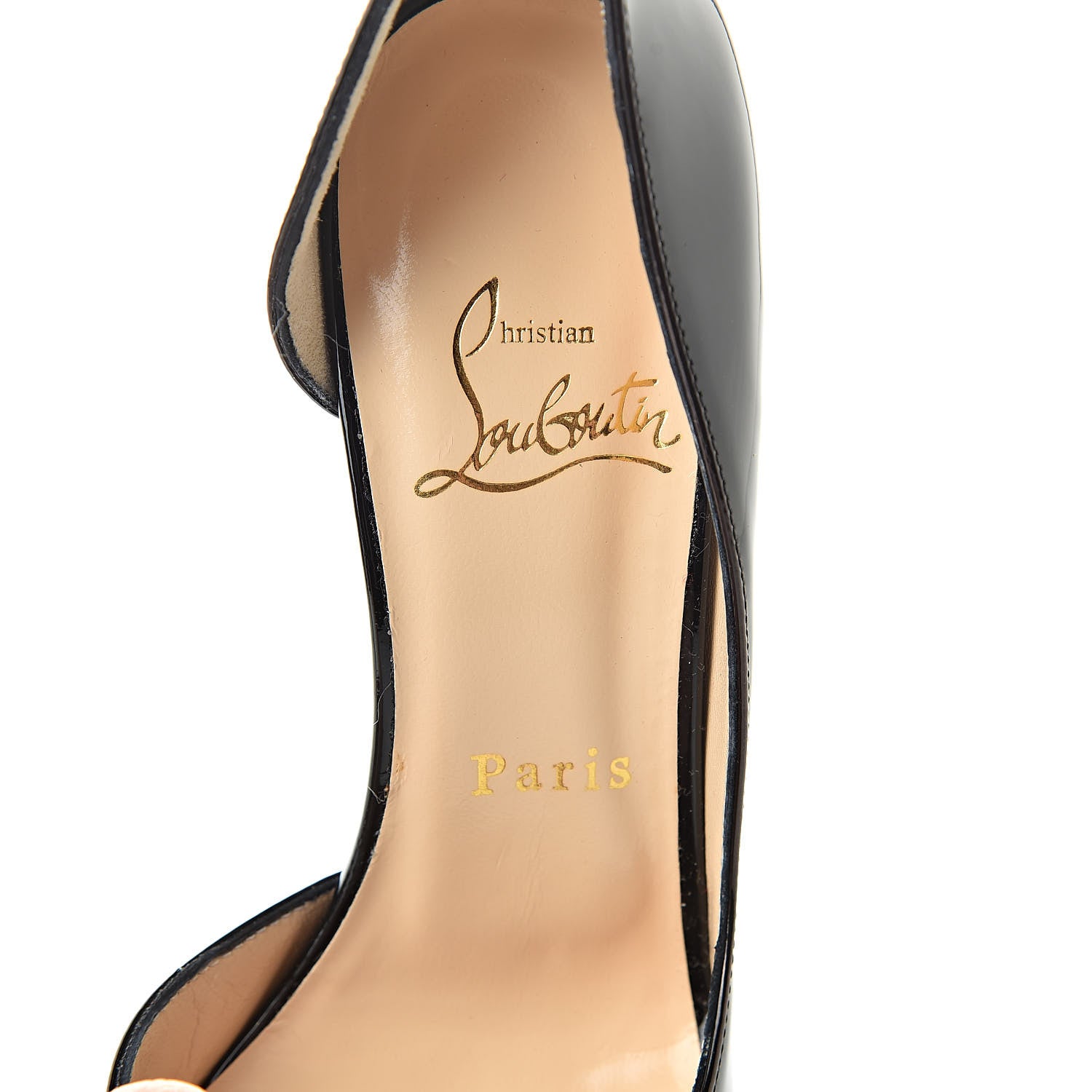 Christian Louboutin Patent Iriza 100 Pumps 36 Black 6 of 8