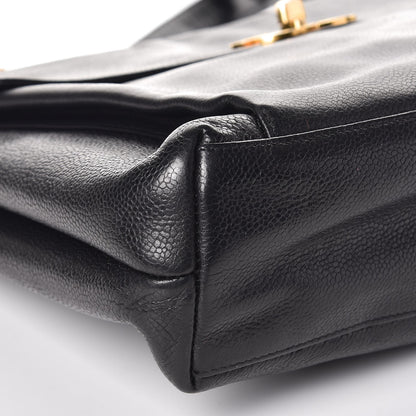 Chanel Caviar Flap Shoulder Bag Black 20 of 24