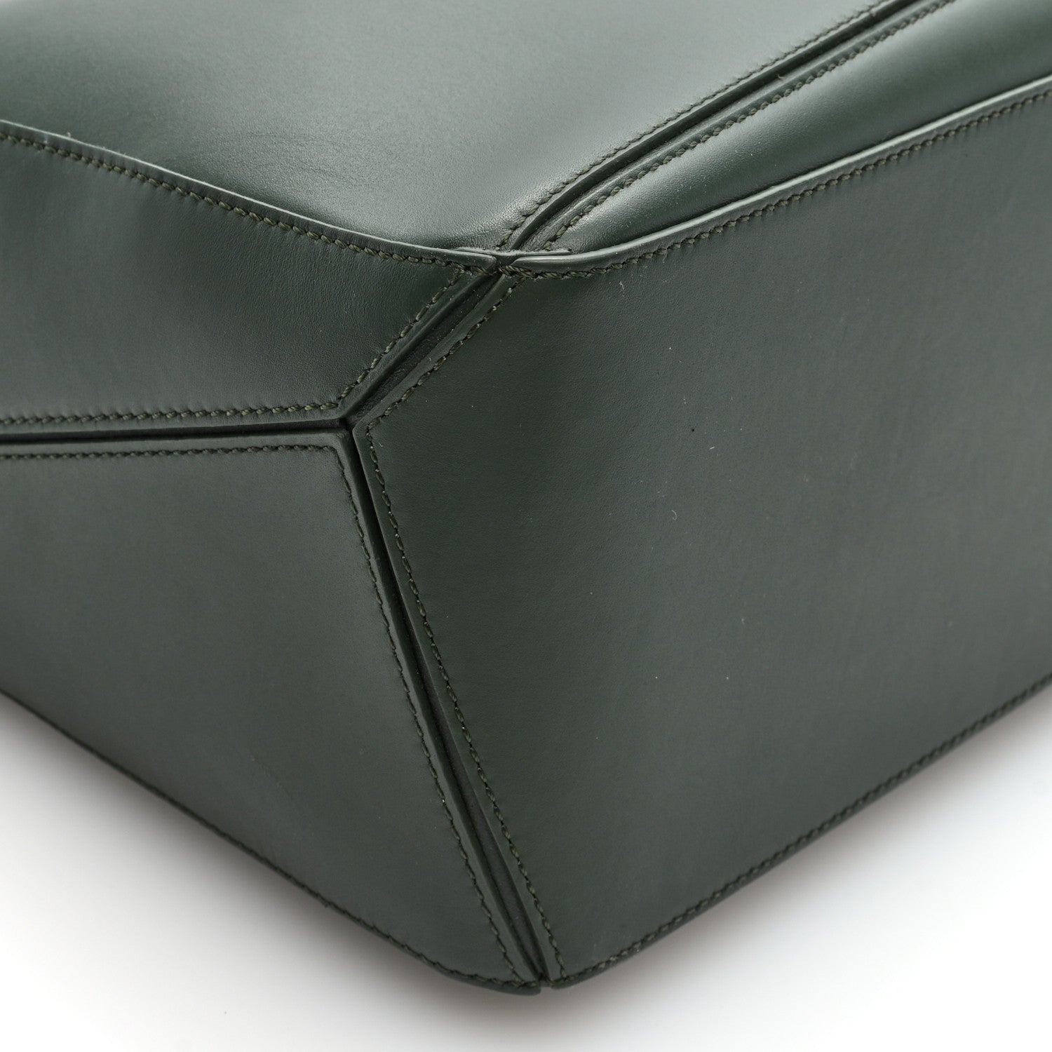 Loewe Satin Calfskin Monochrome Medium Puzzle Bag Vintage Khaki 8 of 9