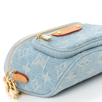 Louis Vuitton Monogram Denim Mini Bumbag Sky Blue 8 of 9