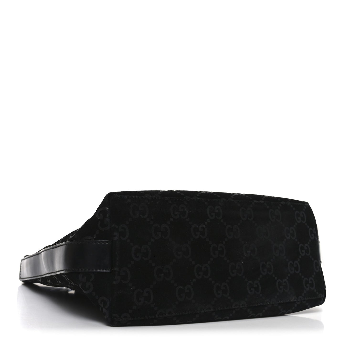 Suede Monogram Hobo Black