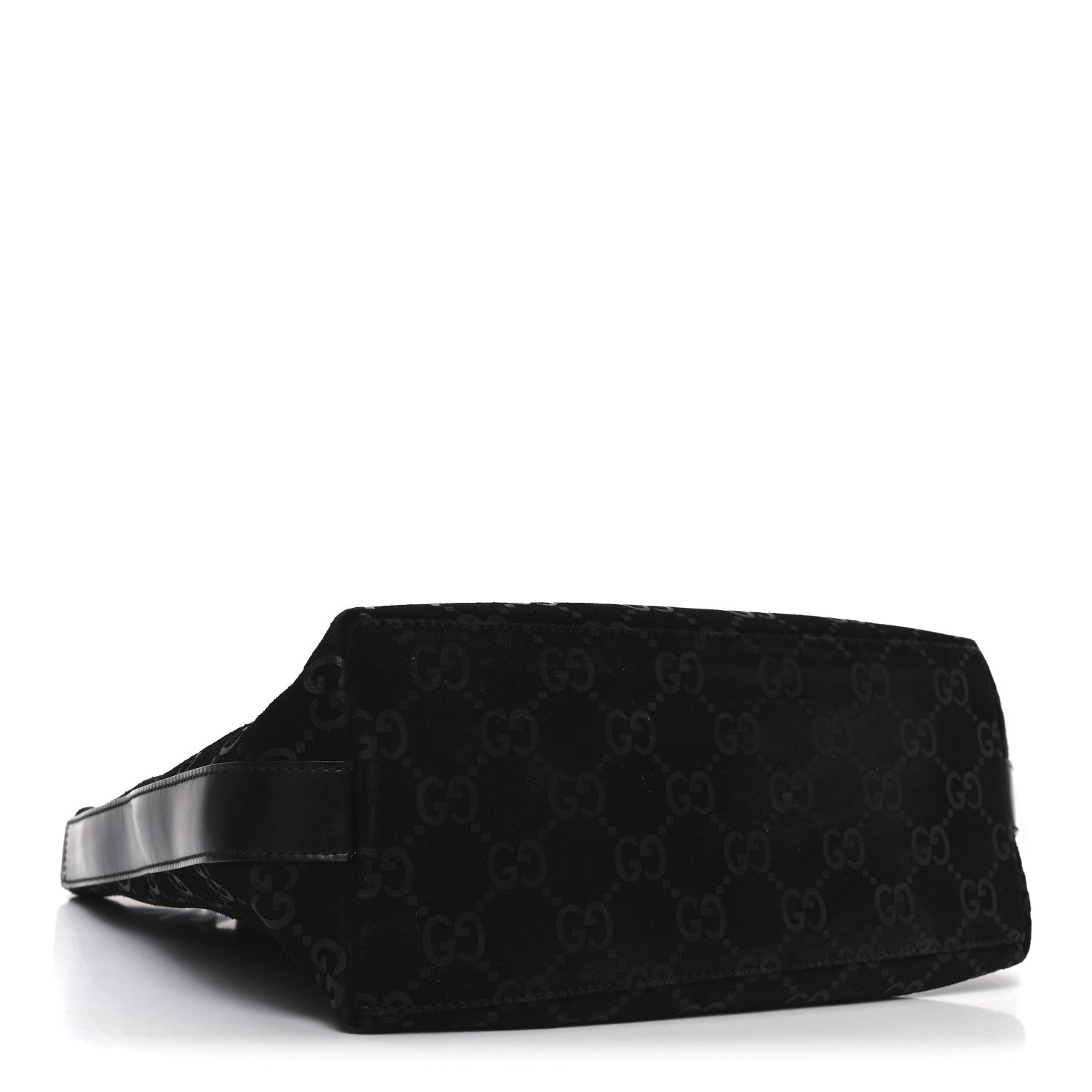Gucci Suede Monogram Hobo Black 4 of 10