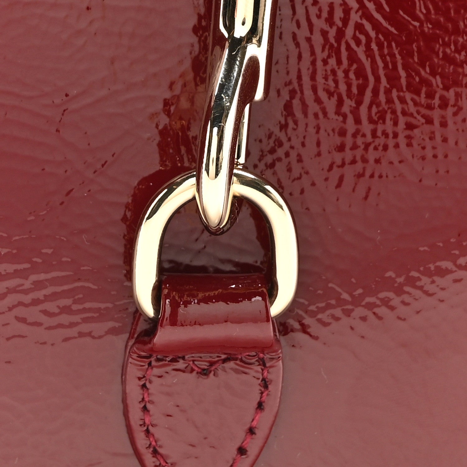 Gucci Crinkled Patent Mini Jackie Notte Bag Rosso Ancora Red 8 of 10