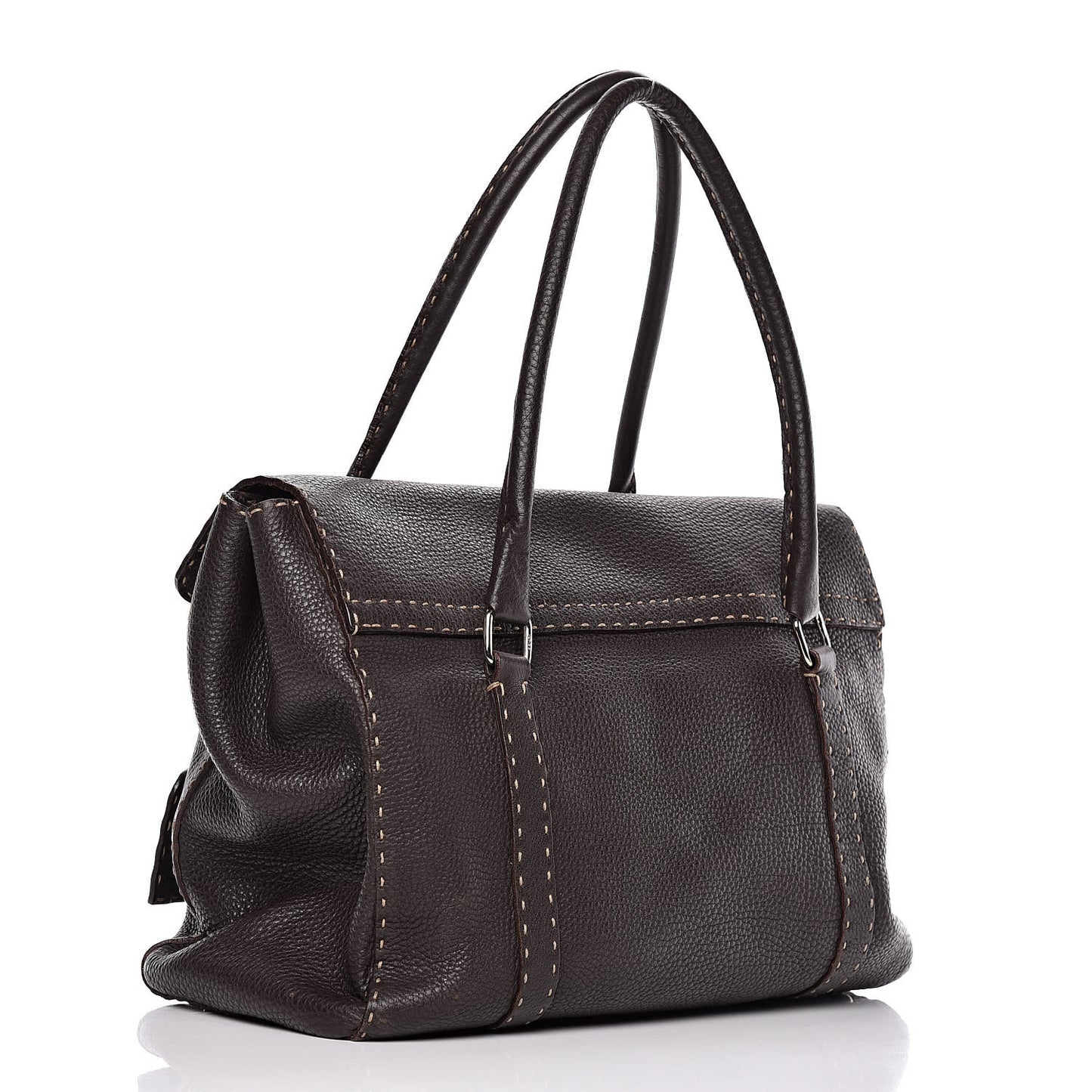 Cuoio Romano Selleria Large Linda Satchel Testa di Moro