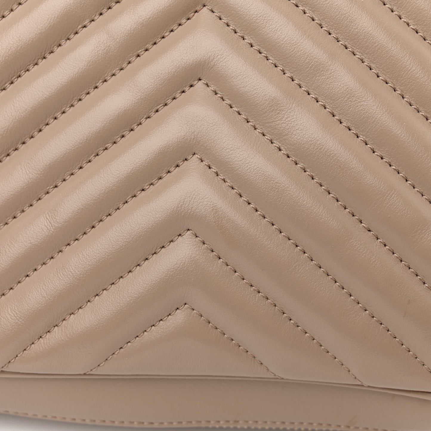 Calfskin Matelasse Monogram Lou Camera Bag Dark Beige