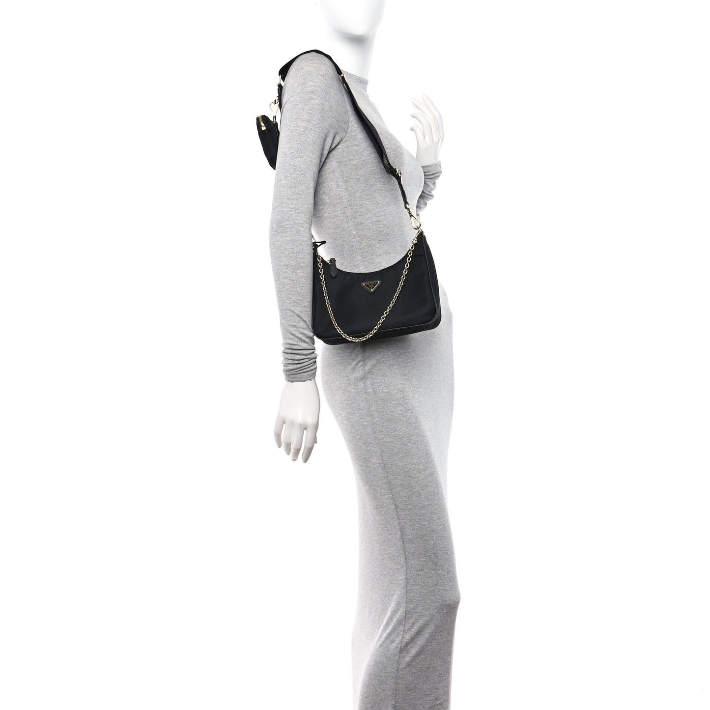 Nylon Re-Edition 2005 Shoulder Bag Black