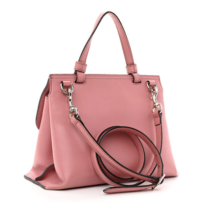 Gucci Cellarius Calfskin Small Bamboo Daily Top Handle Bag Carmine Rose 3 of 13
