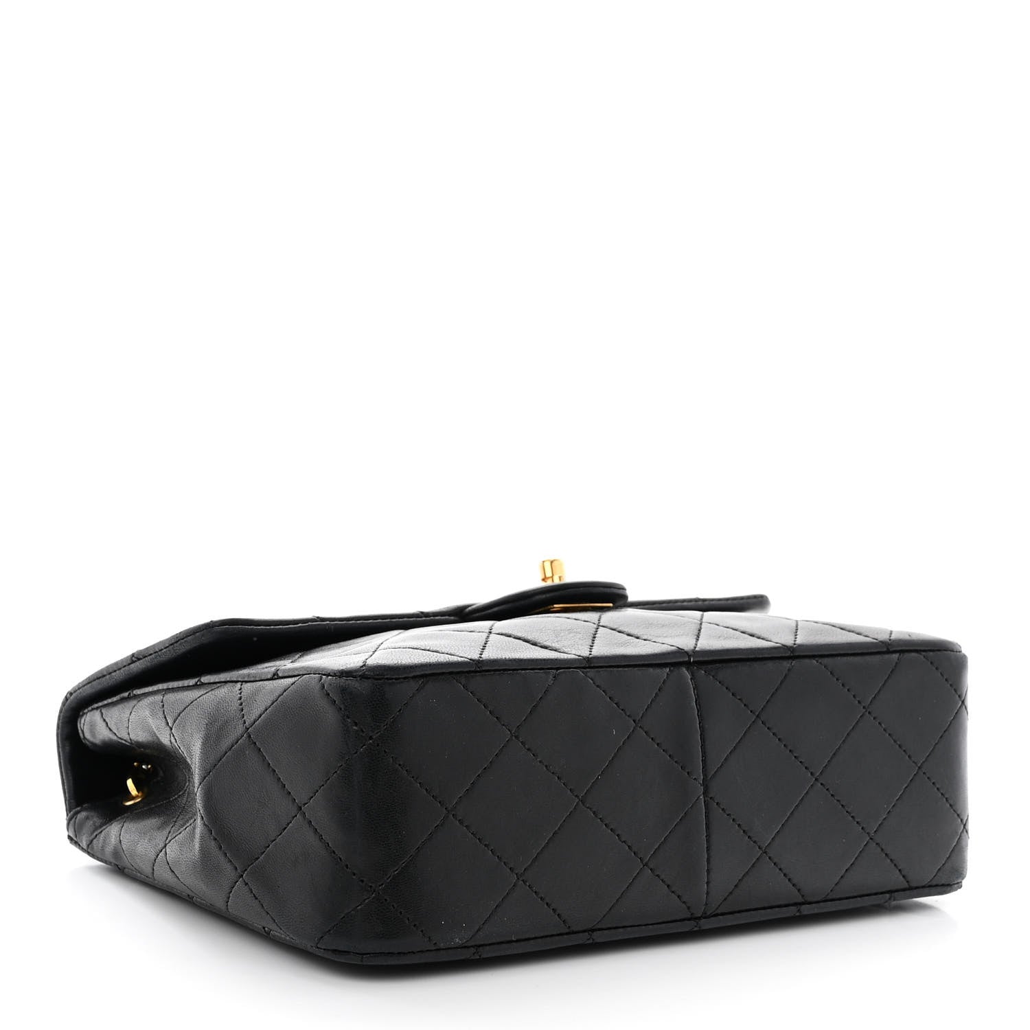 Chanel Lambskin Quilted Mini Square Flap Black 4 of 13