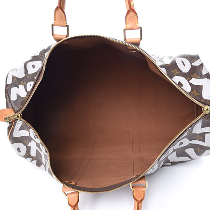 Louis Vuitton Graffiti Keepall 50 Silver 5 of 16