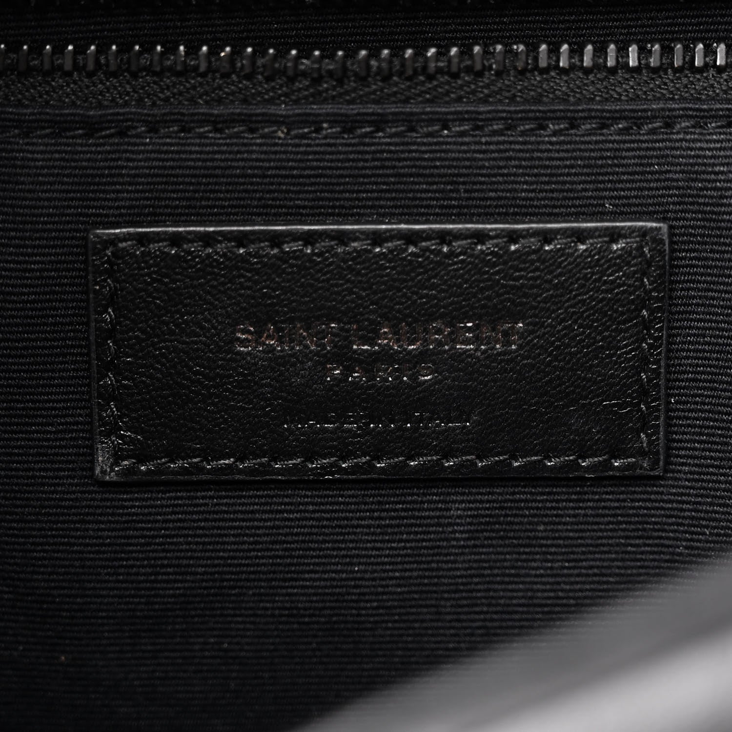 Saint Laurent Calfskin Quilted Toy Loulou Puffer Monogram Monochrome Chain Satchel Black 6 of 10
