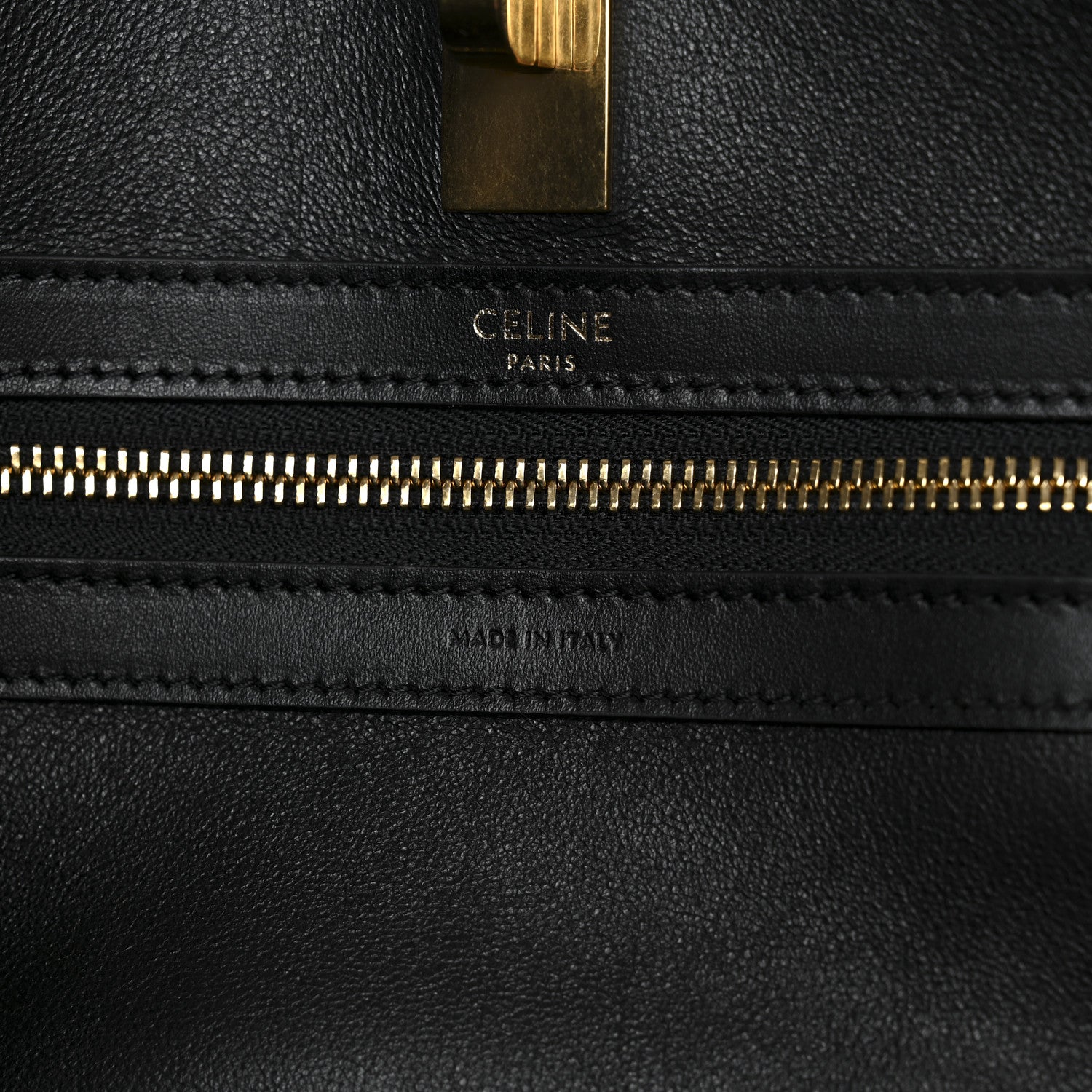 Celine Smooth Calfskin Cabas 16 Bag Black 6 of 9