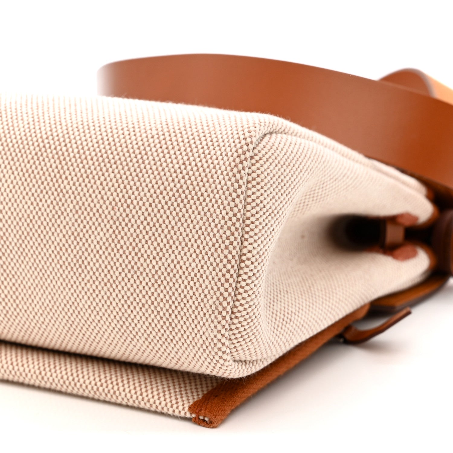 Hermes H Viking Vache Hunter Herbag Zip Retourne 20 Ecru Beige Fauve 10 of 11
