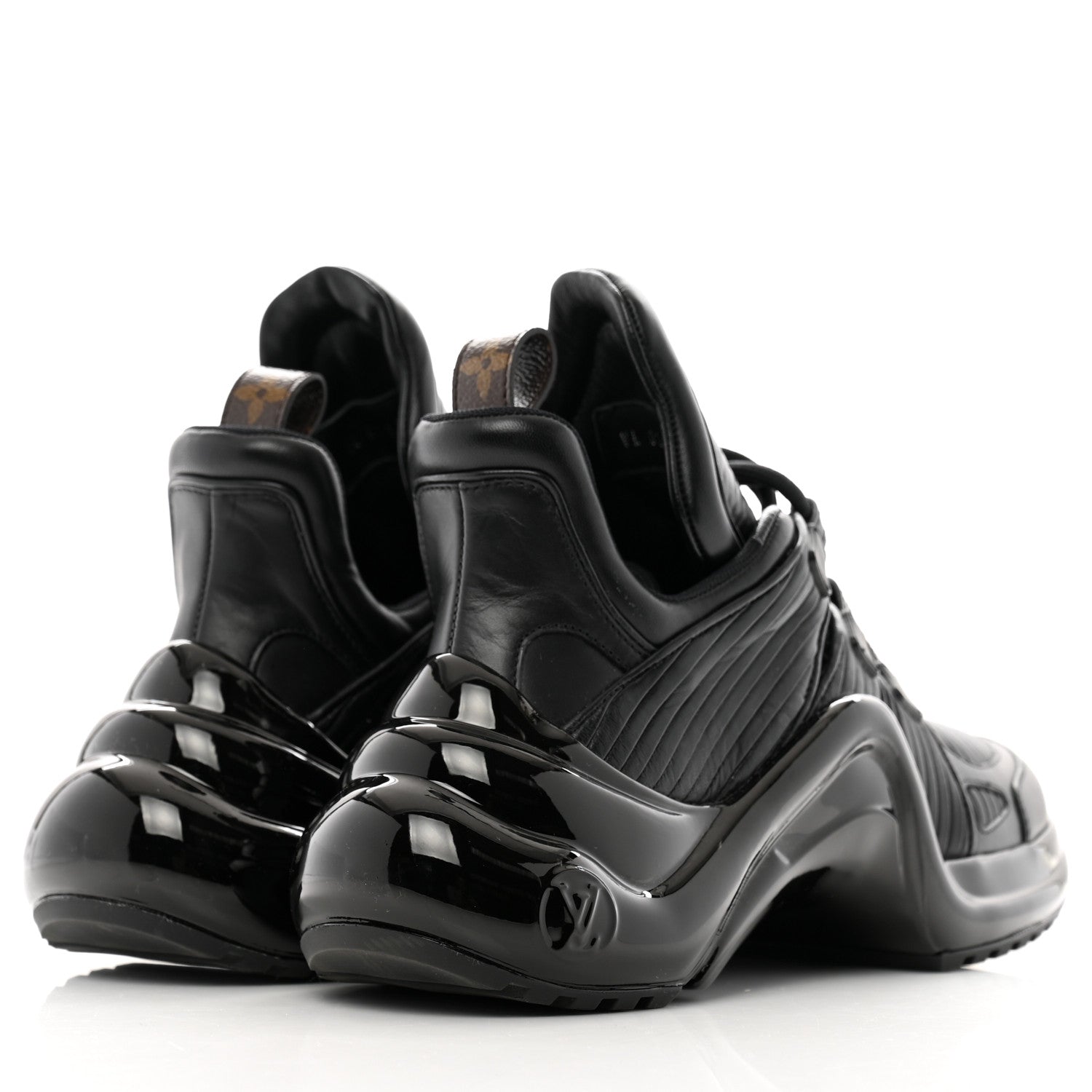 Louis Vuitton Calfskin LV Archlight Sneakers 37.5 Black 5 of 9