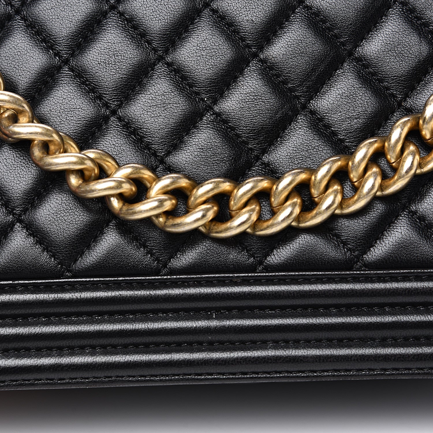 Chanel Lambskin Quilted Medium Boy Flap Black 11 of 17