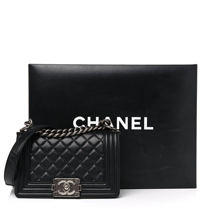 Chanel Calfskin Quilted Small Boy Flap Black 16 of 16