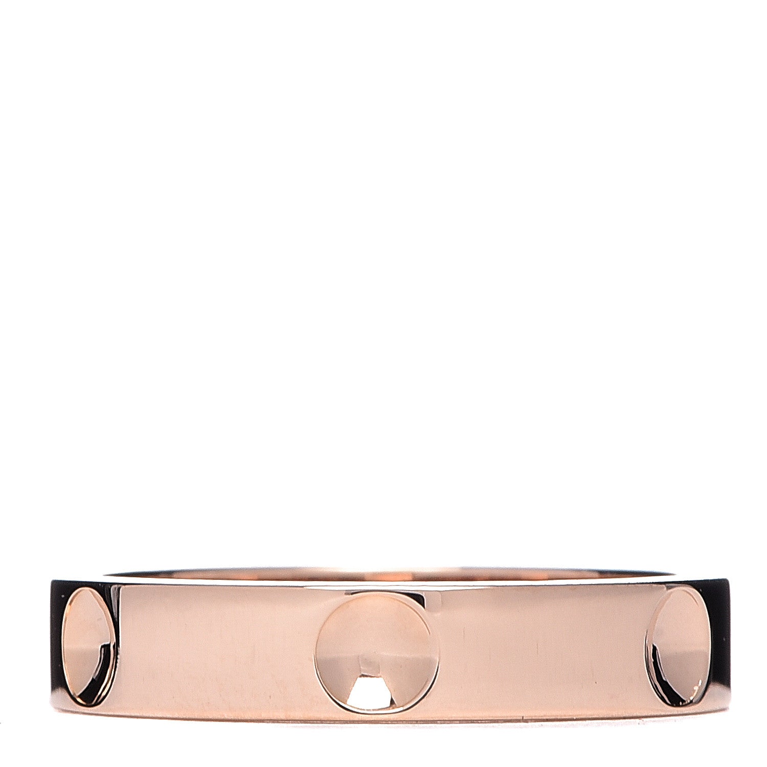 Louis Vuitton 18K Pink Gold Diamond Empreinte Band Ring 48 4.5 3 of 5