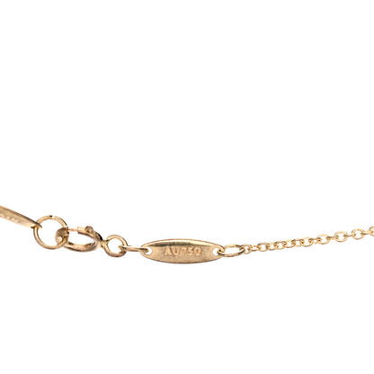 Tiffany 18K Yellow Gold 11mm Elsa Peretti Open Heart Pendant Necklace 5 of 6