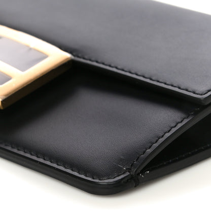 Fendi Vitello King Mini Flat Baguette Black 11 of 12