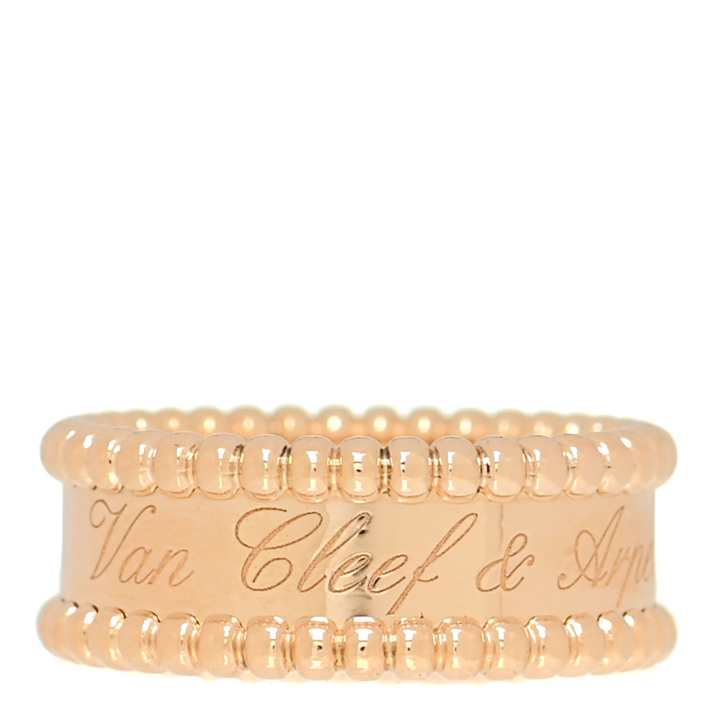 18K Yellow Gold Perlee Signature Ring 52 6