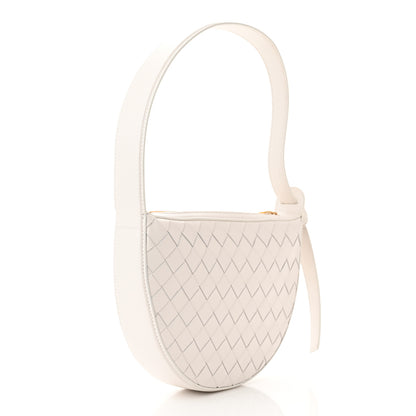 Bottega Veneta Nappa Intrecciato Mini Shoulder Bag With Knot White 3 of 10