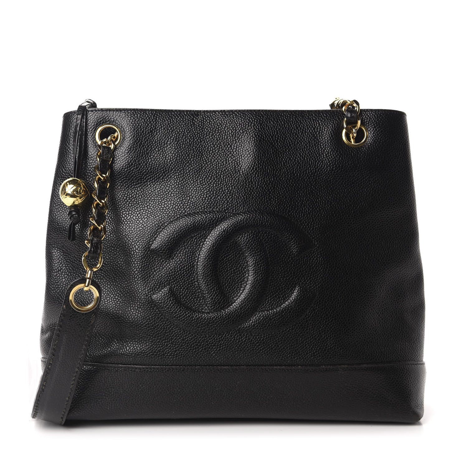 Caviar CC Shoulder Bag Black