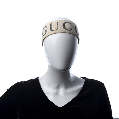 Gucci Cotton Elastic Logo Headband White 2 of 5
