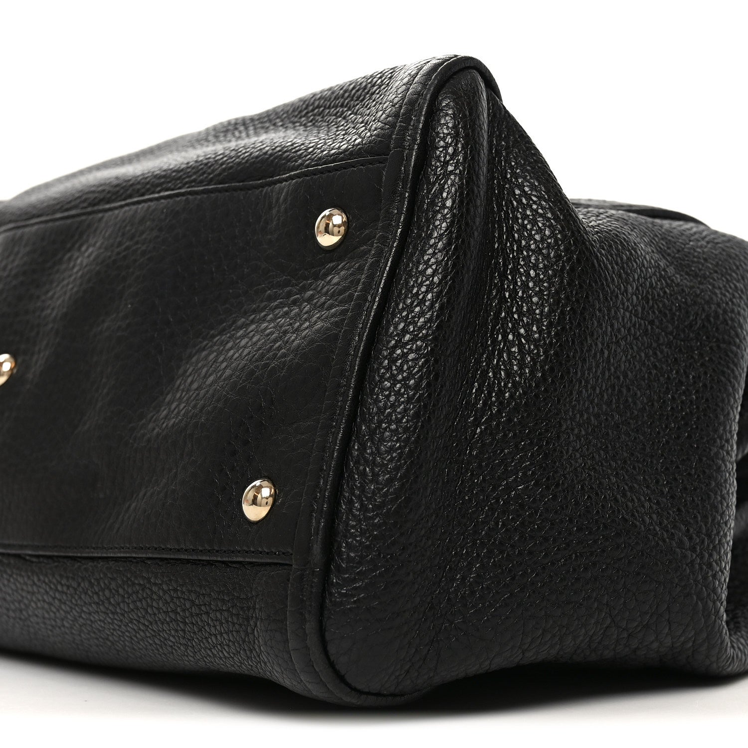 Gucci Pebbled Calfskin Medium Soho Shoulder Bag Black 9 of 9