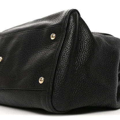 Gucci Pebbled Calfskin Medium Soho Shoulder Bag Black 9 of 9
