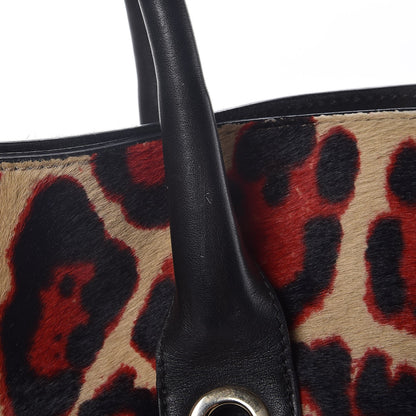 Jimmy Choo Calf Hair Leopard Rosabel Satchel Red 14 of 15