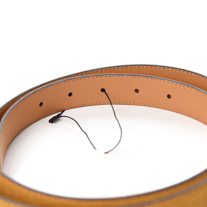 Gucci Suede Icaro G Cube 25mm Belt 100 40 Light Cognac 3 of 5