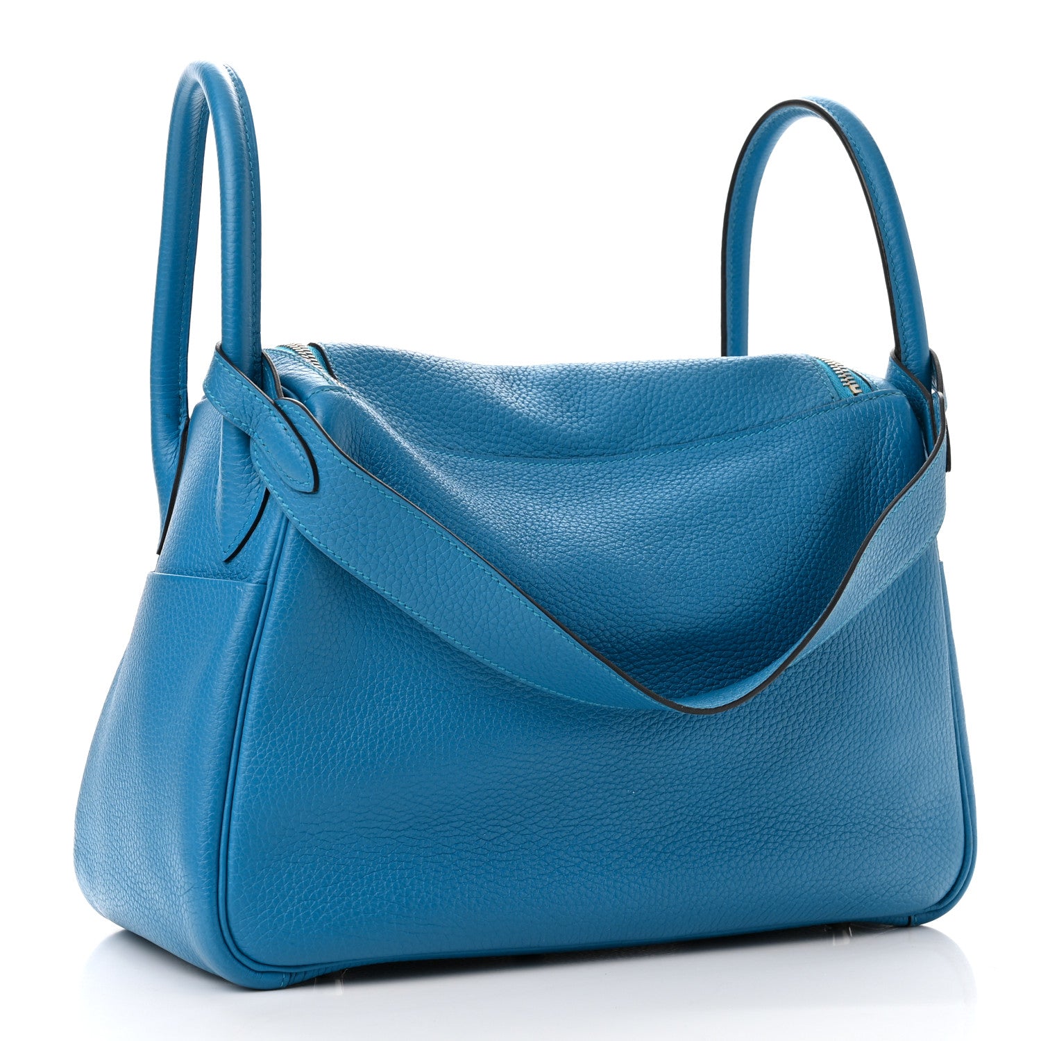 Hermes Taurillon Clemence Verso Lindy 30 Bleu Zanzibar Malachite 3 of 10