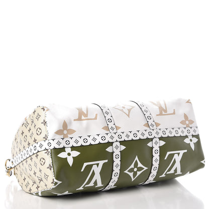 Louis Vuitton Monogram Giant Keepall Bandouliere 50 Kaki Beige 4 of 7