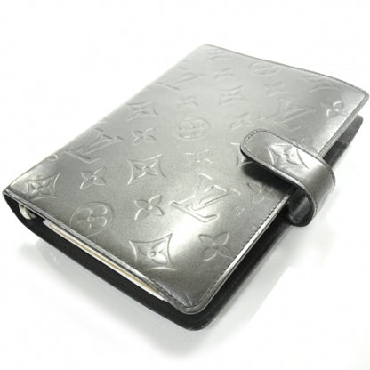 Louis Vuitton Mat Monogram Medium Ring Agenda w Inserts Black 5 of 8