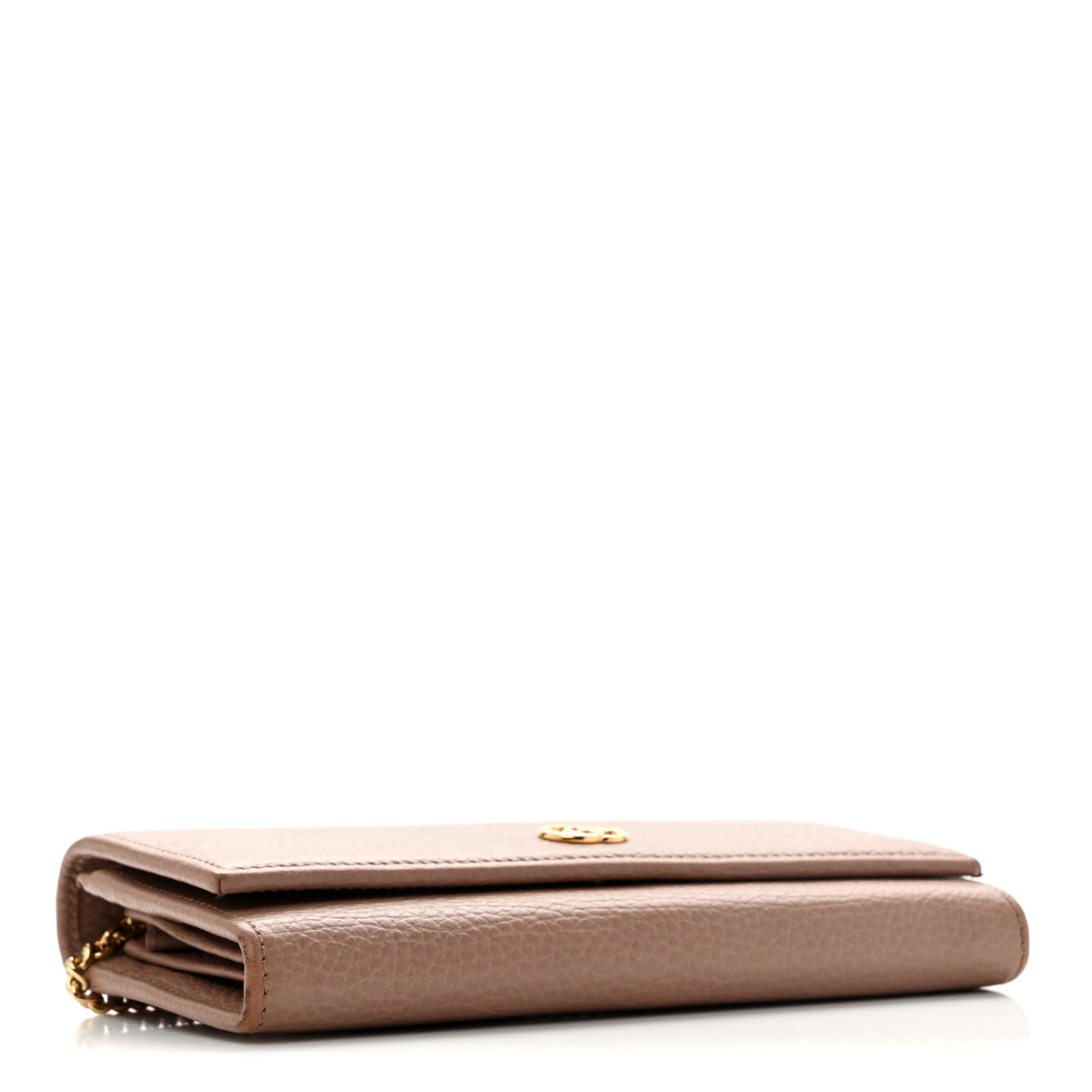 Gucci Dollar Calfskin Petite GG Marmont Wallet Chain Bag Porcelain Rose 4 of 15