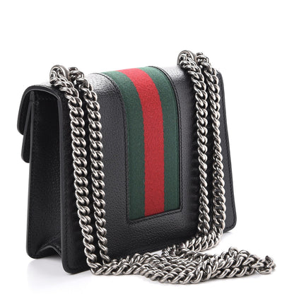 Gucci Calfskin Web Mini Dionysus Shoulder Bag Black 4 of 9