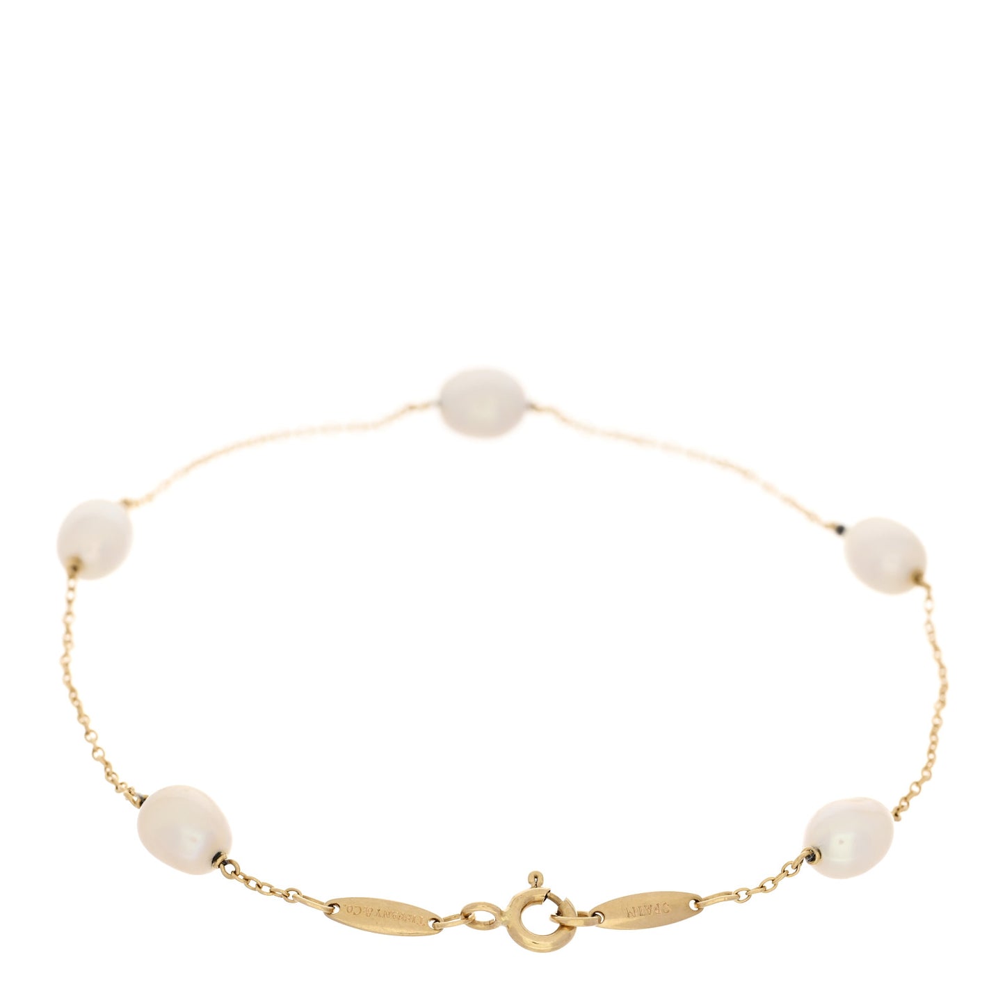 18K Yellow Gold Cultured Pearl 5.5-6mm  Elsa Peretti Pearls By The Yard Bracelet