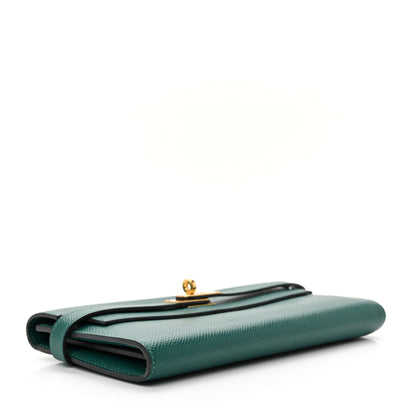 Hermes Epsom Kelly Longue Wallet Malachite 4 of 9