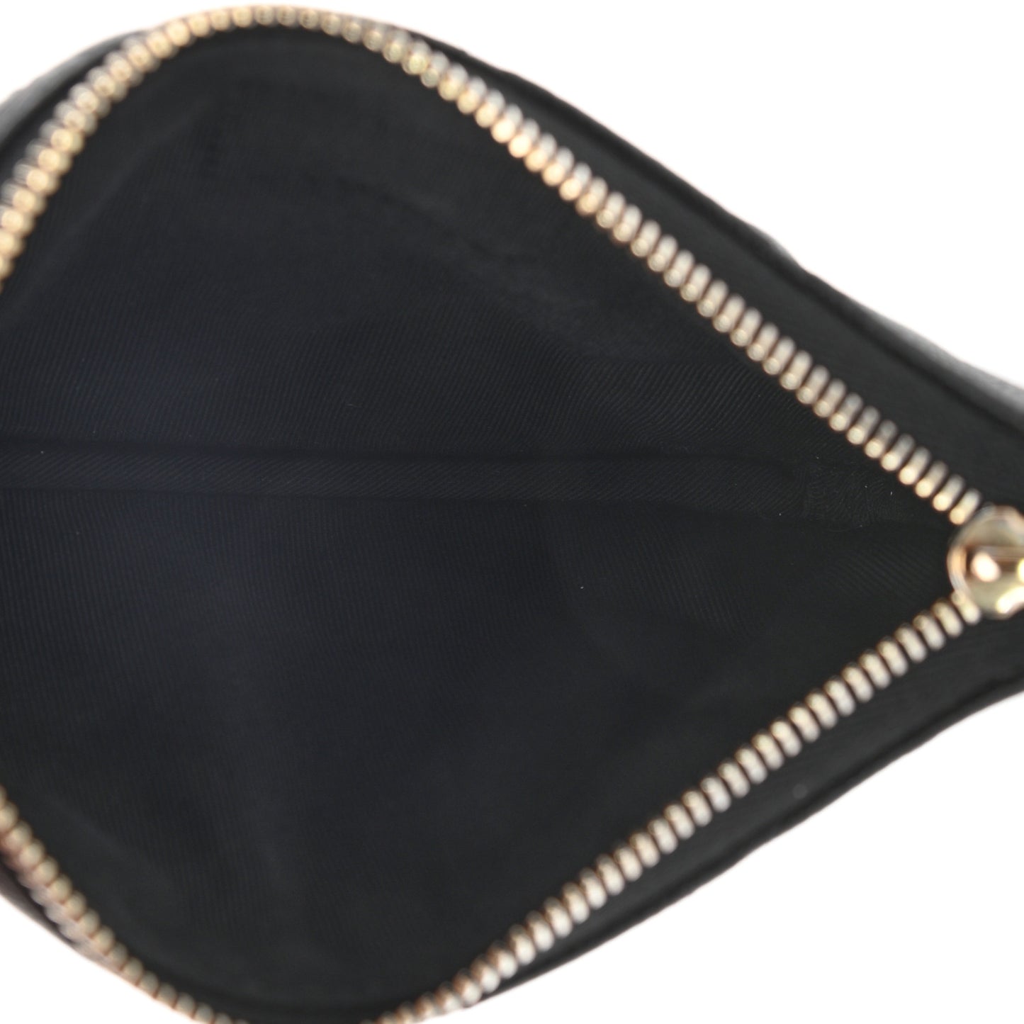 Caviar Quilted Small Cosmetic Case Black