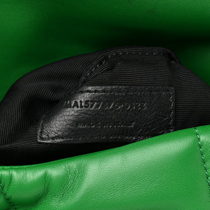 Saint Laurent Lambskin Quilted Small Loulou Puffer Monogram Chain Satchel New Vert 7 of 10