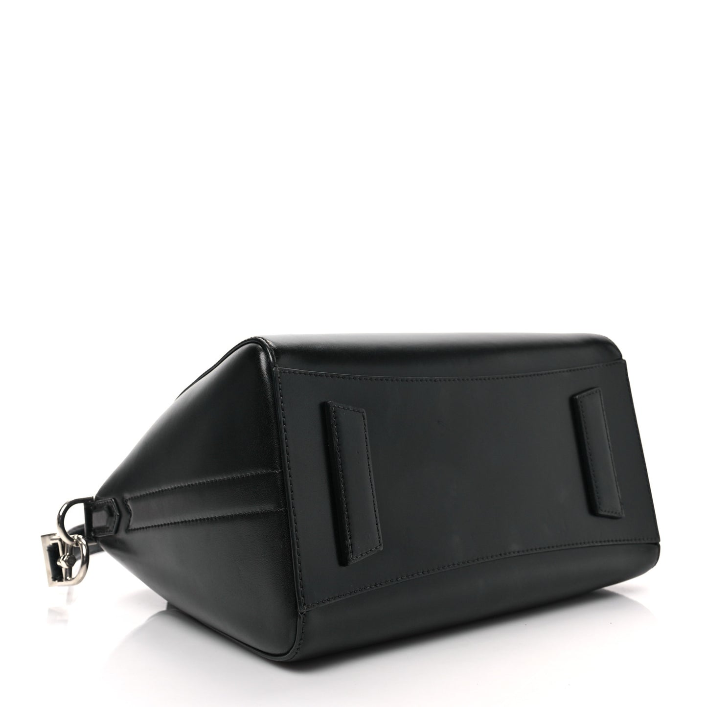 Shiny Lord Calfskin Small Antigona Black