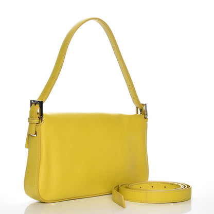 Fendi Vitello Enamel Interchangeable Strap Baguette Cedro 4 of 9