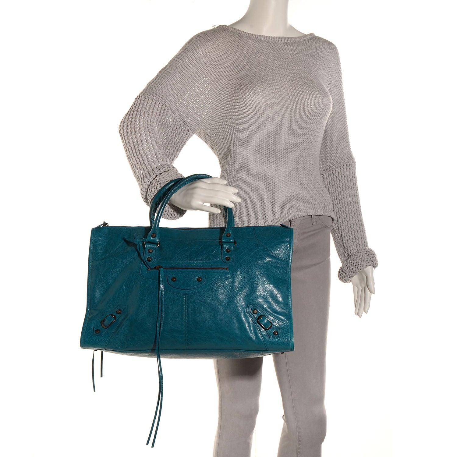 Balenciaga Agneau Classic Hardware Work Lagon 2 of 11