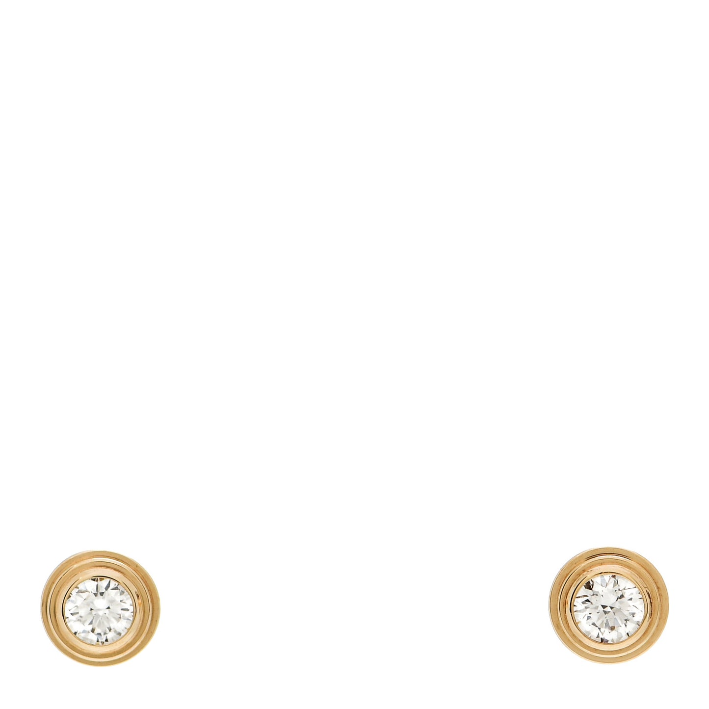 18K Yellow Gold Diamond XS D'Amour Earrings